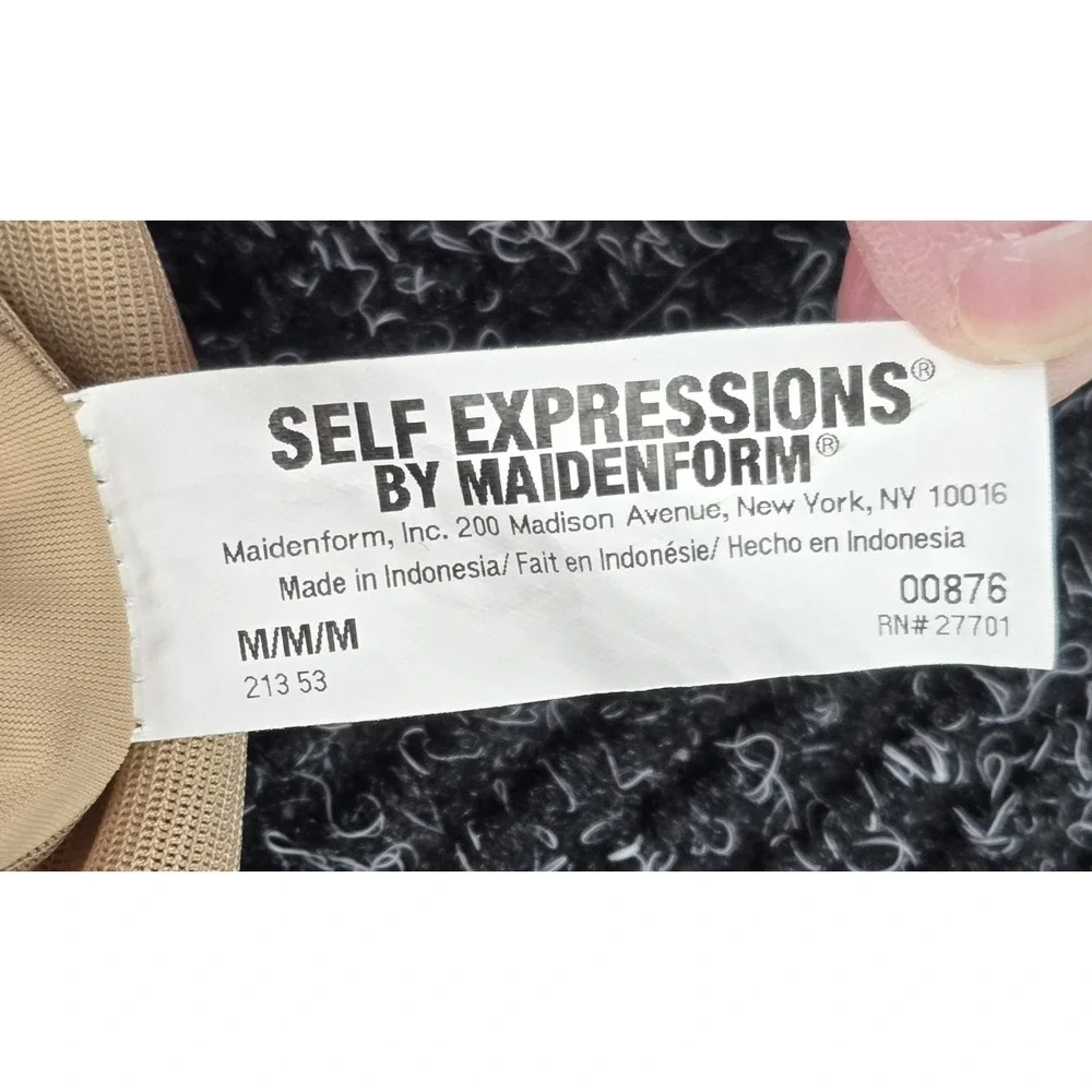 Maidenform Wear Your Own Bra Slip Sz M Firm Control Beige Shapewear Self Express